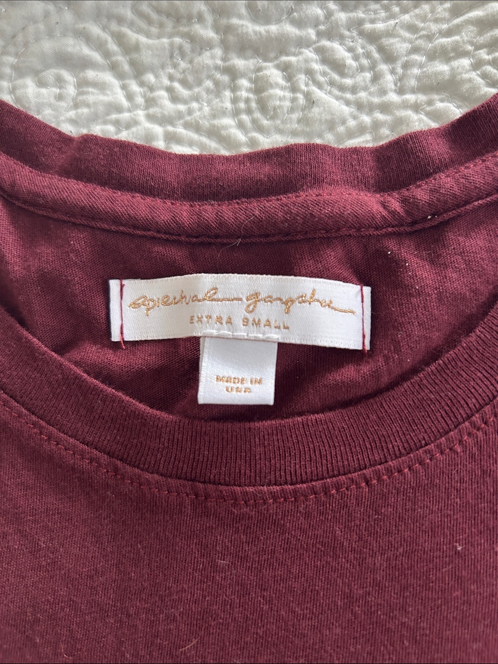 Spiritual Gangster Burgundy Eye Graphic Muscle Tank - Picture 2 of 7
